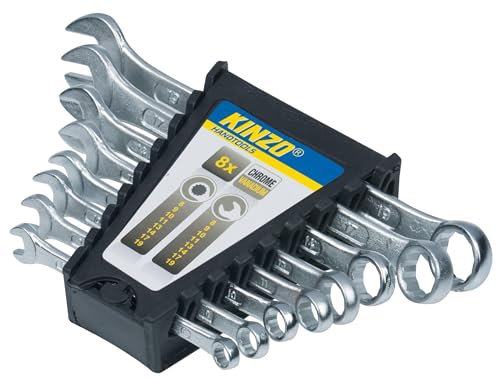 Kinzo 71976 - Set di chiavi combinate, 8-19 mm, 8 pezzi