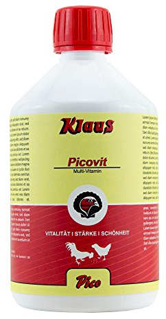 PICO - Picovit - 1 L - dient zur Unterstützung der Hühner und Zwerghühner während des Legens, des Wachstums und Zum Vorbereiten für Ausstellungen