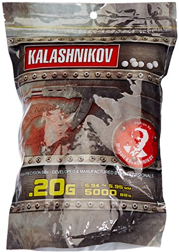 Kalashnikov - Pallini per pistola, confezione da 5000, BB 0,20 g