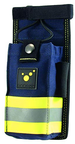 tee-uu HYBRID Geräte-Holster | universell bestückbar | Variable Trageweise an Schultertragegurt oder Koppel | Elastikschlauf mit Druckknopf | Metallöse im Fachboden
