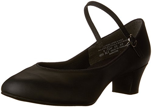 Capezio Damen Suede Sole Jr. Footlight Character Shoe Charakter-Schuh, Schwarz, 39 EU