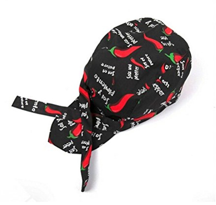 Gorro de Cocinero Bandana Gorro de Gorro de Carnicero con Correa Ajustable