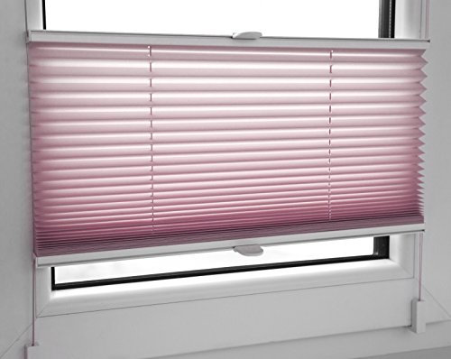 KS Handel 24 PLISSEE FALTROLLO 65x120 cm ROSA INKL. KLEMMTRÄGER Jalousie - MEGA Auswahl IM Shop - 80 Breiten - 12 Farben