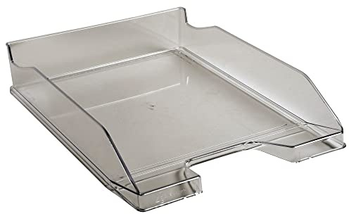 Exacompta - Ref. 113227D - 1 brevinkast COMBO MIDI - användbara mått 34 x 25 x 6,5 cm - för A4 + format - rymmer 500 ark - färg transparent grå glansig