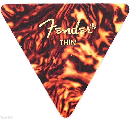 Fender 355 Classic Triangel Pick Shell Thin Plektren 12 Stück