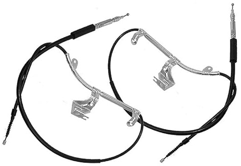 BESTPRICE 1x 1x Handbremsseil Scheibenbremse Hinterachse, 1x 1x Handbremsseil Scheibenbremse Hinterachse hinten rechts, Kompatibel mit: AUDI A6 C5, A6 C5 Avant