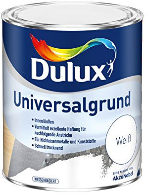 Dulux Universalgrund – So haftet Lack dauerhaft und schön auch auf schwierigen Oberflächen - Wasserbasiert, Weiß, 375 ml