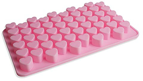 BlueFox Silicone stampo in silicone cuore pralina, cubetto di ghiaccio Silicone cuore cuore cubetto di ghiaccio in silicone Cubo di ghiaccio Stampo di cioccolato Dolci decorazione stampi stampi caramella decorazione di cioccolato Cucina helper Cake-mold stampo cubetto di ghiaccio Siliconi, Colore: rosa