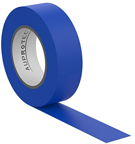AUPROTEC 1x Isolierband blau 15mm x 10m VDE PVC Isoband | Für Elektroinstallation, Kabelisolierung & Markierung | schwer entflammbar & alterungsbeständig