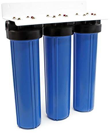 Naturewater NW-BRL03 Filtre à eau potable à 3 étapes – 570 x 225 x 680 mm – 32,89 mm (1) – 720 l/h – avec Filtre à sédiments et bloc de charbon actif – Purification Filtration