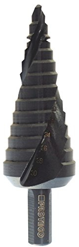 Proteco-Werkzeug® HSS TIAlN Titan Profi Stufenbohrer Schälbohrer Konusbohrer Metallbohrer 6-30 mm
