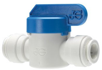 John Guest PP Shut Off Valve Connection 12 mm (One Supplied)