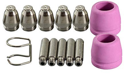 RIVERWELD WSD-60P P60 Plasma Torcia Torcia pilota ARC Consumabili Kit TIPS 1,2 mm 60AMP 13pcs