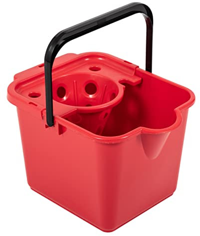 Addis Ruby Red Mop Pail And Wringer 12L Capacity