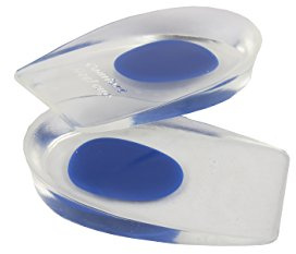 Mega-shop Extra soft Gel shoe cup insole medical grade silicone heel support orthotic cushion pain relief