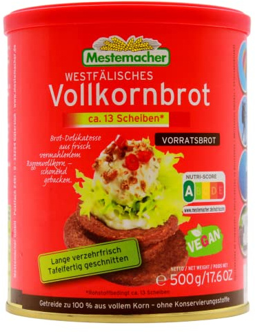 Mestemacher Vollkornbrot/Dose, 12er Pack (12 x 500 g)