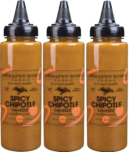 Terrapin Ridge Farms Spicy Chipotle Garnishing Sauce, 3 x 8.5 oz
