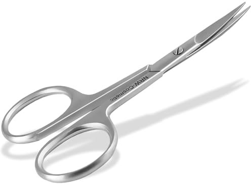 Nagelschere mit extra grossen Fingeraugen - gebogener Schnitt - rostfreies Edelstahl