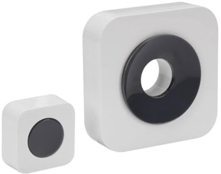 Perel Funkklingel-Set, mit 1 x Empfänger / 1 x batteriebetriebenem Taster, für den Innenbereich, 36 Melodien, einstellbare Lautstärke, 300 m Reichweite