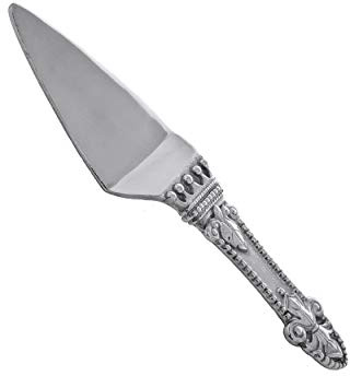 Arthur Court Mardi Gras Pie Server - Elegant Aluminum Cake Cutter for Desserts - 11.5 Inch Long