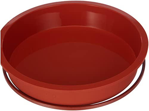 Silikomart | SFT120 Molde de silicona para tartas MOLDE ENROLLADO, antiadherente, Pack de 1 Molde para tartas con anillo de seguridad, Ø 200 h 40 mm, Volumen 1,05 l, Made in Italy