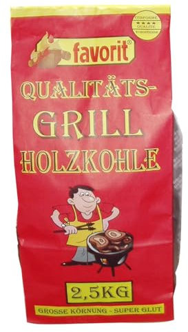 Favorit 4321740 2500 Grill-Holzkohle 2.5 kg