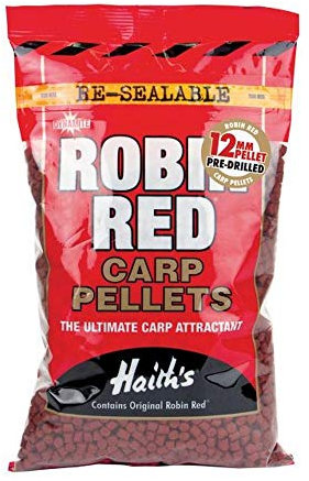 Dynamite Baits Robin Red Carp Pellets – Pre Drilled – Colour 0, Size 900g.