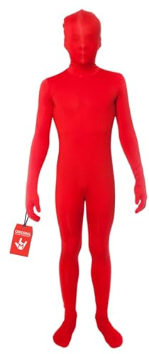 Morphsuits Kids Red Bodysuit Costume, Kids Red Suit Costume, Boys Small