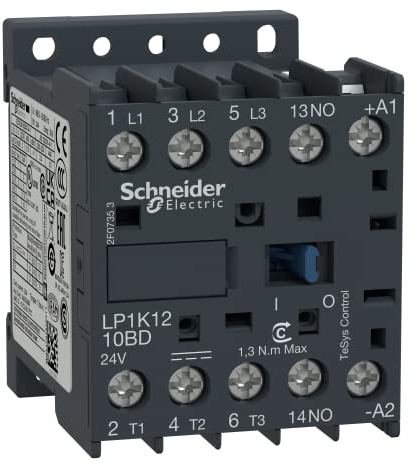 Schneider Electric - TeSys LP1K - contacteur - 3P - AC-3 440V - 12A - bobine 24Vcc - LP1K1210BD