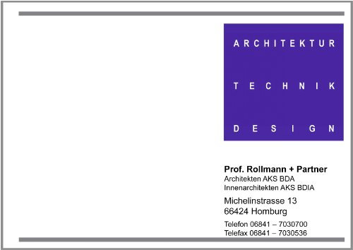 Architekturbüro Prof. Rollmann + Partner: Architektur Technik Design