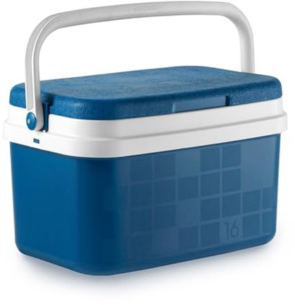 Campos Nevera Termo rigida, Polipropileno, Azul y Blanco, 16L