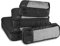 Amazon Basics Organizer da Viaggio Salvaspazio per Valigie, con Cerniera, Set da 4 Pezzi, Grande/Medio/Piccolo/Sottile, Nero