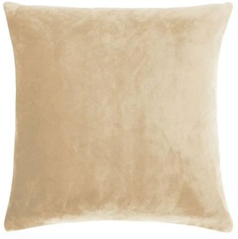 Pad - Kissenhülle - Kissenbezug - Smooth - Samt - Natural - 50 x 50 cm
