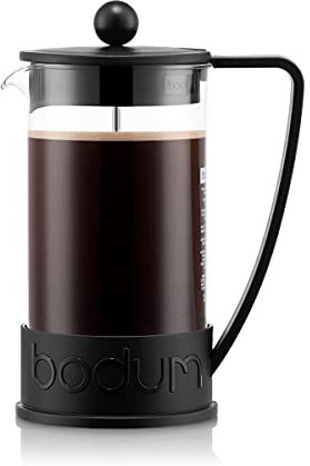BODUM Brazil 3 Cup French Press Coffee Maker, Black, 0.35 l, 12 oz