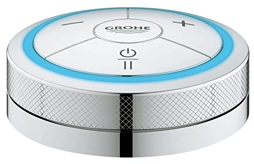 GROHE F-digital Puck - Fernbedienung für Wanne und Brause (langlebige Oberfläche, Mit Pause- und Speicherfunktion, Temperatur- und Wasserflusssteuerung), Chrom, 36309000