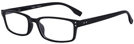 Eyekepper Klassische Qualitätslesebrille für Herren in Schwarz +0.75 | rechteckige Fassung mit Federscharnier, leichter Rahmen, kratzfest, vielseitig für Lesen, Arbeit, Handwerk, Alltag