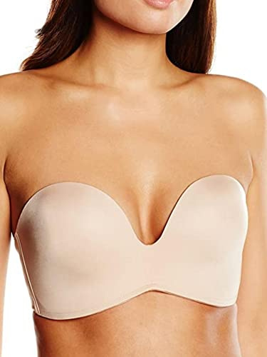 Wonderbra Women Ultimate Strapless Bra , Beige, 32C