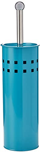 Premier Housewares Square Design Toilet Brush and Holder, 38 x 10 x 10 cm - Turquoise