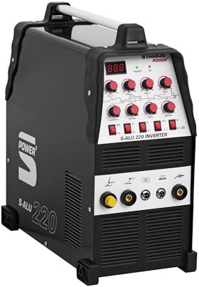 Stamos Germany WIG-Schweißgerät AC/DC MMA 220 A 230 V MOSFET Puls Alu-Schweißen E-Hand Schweißmaschine