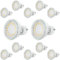 Sweet Led GU10 Lampen Strahler 230V Spots 5W 430 Lumen LED-Leuchtmittel aus Glas mit Keramiksockel - Ersatz für Halogenlampen - 3000K warmweiß (12 Stück)