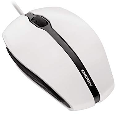 CHERRY GENTIX CORDED, Wired Mouse, Precise Scroll Wheel, Optical Sensor, Symmetrical Design for Left and Right-Handers, Cable 1.8 m, USB 2.0 White-Grey
