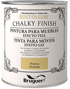 Rust-Oleum Bruguer Chalky Finish Möbelfarbe senffarben 125 ml