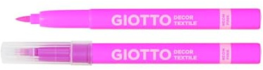 Giotto Pennarelli per Tessuti Decor Textile 495407 Rosa Astuccio 12 pz
