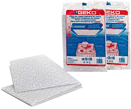 Geko 76990 Filtro Universal para Campana Extractora, 50x100 cm, Multicolor