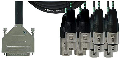 Cordial Intro Multicore AES DSub/XLRfm 8-way, Rean, 5m - Cavo multicore digitale