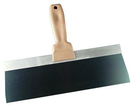 Goldblatt G05652 Blue Steel Taping Knife, Plastic Handle, 12-Inch