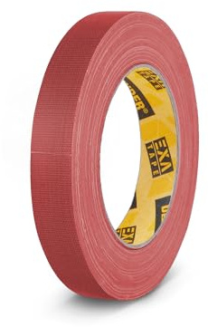 Ah accessories gaffer kanaltejp, 19 mm x 25 m röd