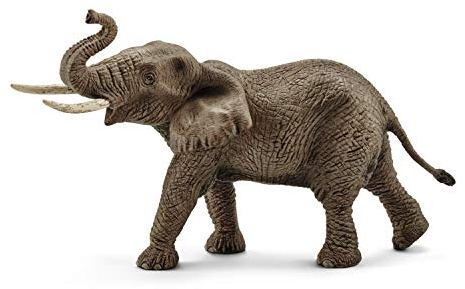 Schleich WILD Life | Afrikanischer Elefantenbulle 14762 | 9 x 20 x 12 cm | Spielfigur ab 3 Jahren | detailgetreue Tierfiguren | detailgetreue Tierfigur | Geschenk für Jungen und Mädchen