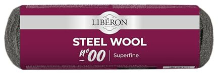 Libéron Steel Wool - Ideal For Delicate Surfaces - Cuts Back Between Coats - Cleans & Polishes Metals - Grade 0000 (Ultrafine) - 250g