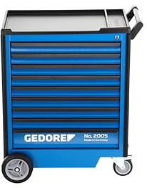 GEDORE 2005 0810 Werkzeugwagen mit 9 Schubladen | 9 Schubladen, HxBxT 1020 x 865 x 605 mm